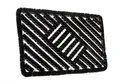 HANSE Home Fußmatte Grid Brushes Mat, Türmatte, rechteckig, Höhe: 33 mm, Gitter, Robust, Bürsten, Innen, Außen, Schmutzabtreter, Wetterfest