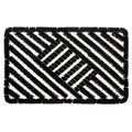 Hanse Home Kokosmatte Mix Mats, Schwarz, Metall, Naturmaterialien, Uni, rechteckig, 40x60 cm, rutschfest, für Fußbodenheizung geeignet, rutschhemmend, pflegeleicht, widerstandsfähig, Teppiche & Böden, Fuß & Stufenmatten, Fußmatten und Schmutzfangmatten