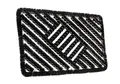 Hanse Home Grid Brushes Fußmatte Kokos und Gummi 40x60cm – rutschfeste Schmutzfangmatte für Innen und Außen, Fußabtreter mit Kokosbürsten Türmatte Wetterfest Schmutzabtreter Outdoor – Schwarz
