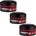 Gummy Professional - Haar Styling Wachs Ultra Halt (Rot) 150Ml (Packung Mit 3)