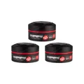 3x Fonex Gummy Styling Wax Rot Ultra Hold 3er Set (450ml) Haarwachs Haarwax