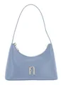 FURLA Diamante Mini Shoulder Bag Schultertasche Abendtasche Celestial blaugrau