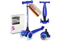 KINNAZ Tretroller Roller Kinder ab 3 Jahre Kinderoller Scooter LED faltbar einstellbar, (Kinderroller, kinnaz ONE), Händler aus Hamburg