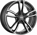 4x Alufelgen MSW 73 GLOSS DARK GREY FULL POLISHED 8x18 ET28 LK5 112 18 Zoll Felg
