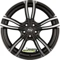 4x MSW MSW 73 gloss dark grey full polished 8x18 ET28 - LK5/112 ML73.1 Felge Alu