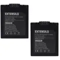 EXTENSILO 2x Akku kompatibel mit Leica V-Lux 1 Kamera (750 mAh, 7,2 V, Li-Ion)