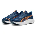 PUMA Pounce LITE JR Sneaker, Persian Blue-ORANGE GLO White, 39.5 EU