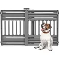 Iris Ohyama - Sicherheitsgitter, Kunststoff-treppenabsperrung (pp) Für Hunde, Katzen, B61 X T5 X H64 Cm, Erweiterbar, Ohne Bohren, Flur, Küche, Pbr-600, Grau