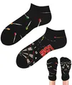 TODO Colours Lustige Socken mit Motiv - Mehrfarbige, Bunte, Verrückte für die Lebensfreude (43-46, z LOW Dart)