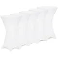 Deuba® 5X Stehtisch Hussen Ø 60-65/70-75/80-85cm Viele Farben 30°C Waschbar Verstärkte Standfüße Stehtischhusse Überzug Stretch (Ø 60-65cm, Weiß)
