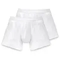 Schiesser Retro Pants Authentic (2er-Pack) mit stilvollem Nadelzug weiß 5 (M)