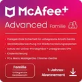 McAfee+ Advanced Family, 6 User, unbegrenzte Geräte - 1 Jahr, ESD, Download