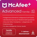 McAfee+ Advanced Family, 6 User, unbegrenzte Geräte - 1 Jahr, ESD, Download