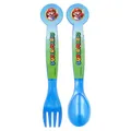 Super Mario Plastik Besteck Set - 2 Teile