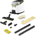 Kärcher Dampfreiniger SC 4 Deluxe, Dampfdruck: 4 bar, Aufheizzeit: 3 min., Fläche: ca. 130 m², Tank: 0,5 l + 1,3 l, inkl. Bodenreinigungsset EasyFix, Düsen, Mikrofaser-Überzug und Bürsten, Weiß