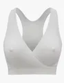 Medela Keep Cool Schlaf-Bustier Still-BH Schwangerschafts-BH Soft, Weiß, S