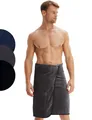 Saunakilt Herren mit Klettverschluss 100% Baumwolle Frottee OekoTEX® Handtuch...