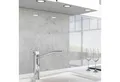 danario Küchenrückwand Folie selbstklebend, Glasoptik, Spritzschutz Küche, ablösbar - 0,8 mm