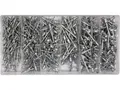 Blindnieten Sortiment Popnieten Set 400-tlg Nieten Alu/Stahl Poppnieten 2,4-4,8