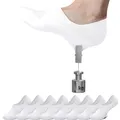 Damen Sneaker Socken No Show Unsichtbare Fußlinge 8 Paar schwarz weiß grau 35-46