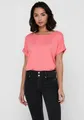 ONLY T-Shirt ONLMOSTER – Kurzarmshirt mit Aufschlag und klassischem Look Viskosemischung, regular fit