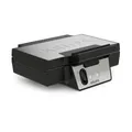 Krups FDK Iconic Waffeleisen, 850 W, keramikbeschichtete Antihaft-Platten, ikonisches Design, vertikale Aufbewahrung, benutzerfreundlich, Schwarz/Edelstahl, FDK261