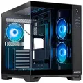 Chieftec PC-Gehäuse Chieftec Visio GM-30B-TG-OP, Tower-Gehäuse schwarz