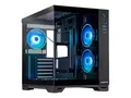 Chieftec Visio GM-30B-TG-OP, Tower-Gehäuse schwarz, Tempered Glass x 2