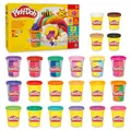 Play-Doh Regenbogen Farbenpack mit 22 Dosen, viele zum Basteln und Kneten, perfekt als Geburtstagsgeschenk für Kinder