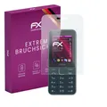 atFoliX Glasfolie kompatibel mit Nokia 225 4G 2024 Displayfolie, 9H Hybrid-Glass FX Schutzpanzer Folie