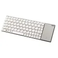 Rapoo E2710 2,4 GHz kabellose, ultraschlanke Multimedia-Tastatur mit Benutzeroberfläche, Weiß - Silber/Weiß
