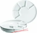 Mäser Fondue-Teller aus Porzellan, weiß, 24 cm