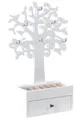 Schmuckbaum Schmuckaufbewahrung JEWEL, 19,5 x 31 cm, Weiß, (1 St), MDF, Metall, mit 6 Haken