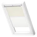 VELUX Original Dachfenster Duo Verdunkelungsrollo für C02, Hellbeige, mit weißer Führungsschiene