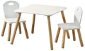 KESPER® Kindertisch 1 Kindertisch mit 2 Stühlen, FSC, Farbe: weiß 17712 (1-St)