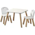 Kesper Kindertisch Kinderstühle Kinder Sitzgarnitur Sitzecke weiß 4000270915789