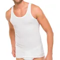 Schiesser Herren Achsel-Shirt Essentials 4er Pack, Farbe:Weiß (100);Größe:6/L