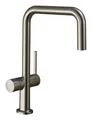 Hansgrohe Talis M54 Einhebel-Küchenmischer 220 1jet U-Auslauf mit Geräteabsperrventil - Edelstahl Finish - 72807800