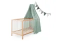 Ehrenkind Hängedekoration Deko Babybett, Kinderzimmer-Deko-Set (Kinderzimmer Deko), Baldachin & Wimpelkette für magische Momente, hochwertige Materialien
