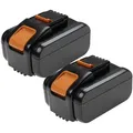Extensilo 2x Akku Kompatibel Mit Al-ko Lb 2060 (113537), Mb 2010 (113696), Wr 2000 (113631) Werkzeug (5000 Mah, Li-ion, 20 V)