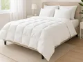 Hochwertige Daunendecke | warm | 155 x 220 cm | 90% Daunen / 10% Federn | Füllgewicht: 940g | XDREAM Nature