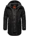 STONE HARBOUR Herren Winterjacke Winterparka Parka Jacke Mantel Wintermantel warm gefüttert Tahaa S-XXL (DE/NL/SE/PL, Alphanumerisch, M, Regular, Regular, Schwarz)