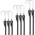 Spanngummi Haken 8er Set Gummibänder 60cm Gepäckspanner Fahrrad Motorrad Camping