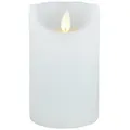 Coen Bakker Deco BV LED-Kerze LED Echtwachskerze Kerze 10 / 12,5 / 15 cm Timer Ø 7,5cm Wachskerze (1-tlg), große Farb- und Größenauswahl, Echtwachskerzen mit Timerfunktion weiß Ø 7.5 cm x 15 cm