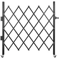 VEVOR Einzelnes Faltbares Sicherheitstor, 170x131 cm Falttürtor, Akkordeon-Sicherheitstor aus Stahl, Flexibel Erweiterbares Sicherheitstor, Rollendes Barrikadentor, Scherentor mit Vorhängeschloss