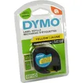 Dymo Label Band Letratag 91222 (S0721670) schwarz auf gelb 12mm x 4m Plastik