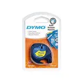Dymo Set 5 Kassetten Band LetraTag Polyester 12 mm x 4 m schwarz auf gelb