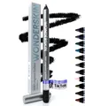 Wonderskin Eyeliner Stift 1440 Langhaftender Schwarzer Kajalstift - Wasserfester, anspitzbarer Kajalstift & wischfester (Liquorice)