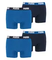 PUMA 4 er Pack Boxer Boxershorts Men Herren Unterhose Pant Unterwäsche, Farbe:420 - True Blue, Bekleidungsgröße:XL
