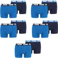 PUMA 10 er Pack Boxer Boxershorts Men Herren Unterhose Pant Unterwäsche, Farbe:420 - True Blue, Bekleidungsgröße:XL